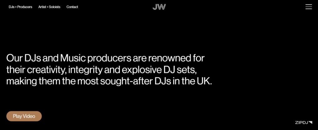 JW DJ Agency Booking